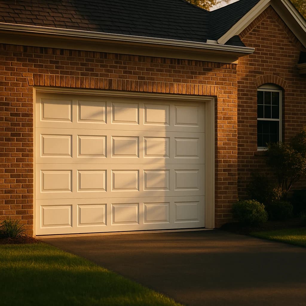 New residential garage door